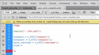 PHP: Password Reset (Part 3)