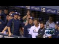 nyy@tb miller scores two with a deep triple