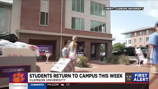 Clemson students return to campus this week