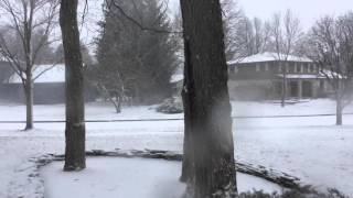 snow storm timelapse Okemos, Michigan 2/24/2016