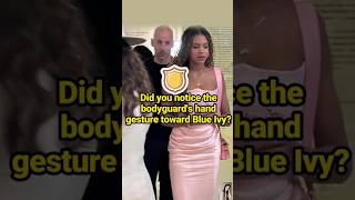 Did you notice the bodyguards hand gesture toward Blue Ivy?#celebrity #celebritynews