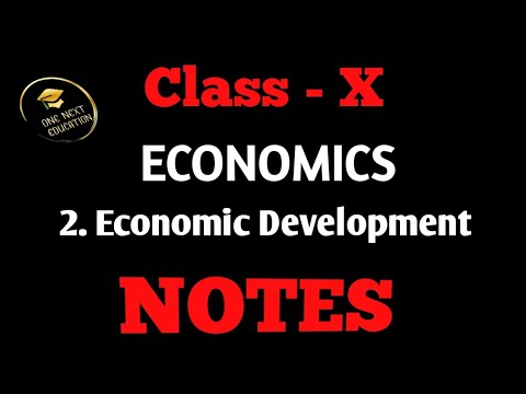 Economic Development |Notes L Chapter - 2| Class - 10| Social Science ...