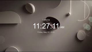 🔴 LIVE | California Clock – Current Time Now (Pacific Time, US)