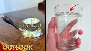 What Is This MYSTERIOUS Antique Item That Kept Us Stumped And This Glass With Attached Toothed Rim?