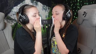 ASMR - Twin ear licking - double sided ASMR