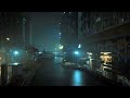 Movie-like rain falls in a city with a movie-like atmosphere. I fall asleep to the sound of the rain