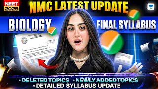 NEET 2025 Biology Latest Syllabus Released by NMC | NTA NEET 2025 Update | Priya Pandey  #neet2025