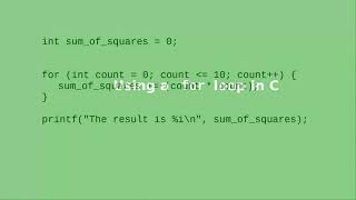 Chapter 4: The "for" loop