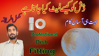 how to fit  4feet dish_Installation_Dish fitting_||proper dish setting||dish antenna fitting||