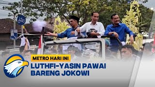 Luthfi-Yasin & Jokowi Sapa Warga dari Atas Mobil [Metro Hari Ini]