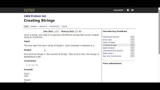 Day 1: Solving CSES "Creating Strings" | Python