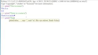 Python 3 Tutorial 5: Printing Special Characters