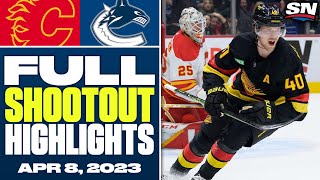 Calgary Flames vs. Vancouver Canucks | FULL Shootout Highlights - April 8, 2023