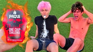 We Ate the Worlds SPICIEST Chip! (bad idea)