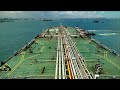 berthing of a vlcc tanker at singapore