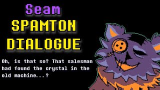 Talking to Seam after beating Spamton and Jevil (Spamton + Shadow Mantle Dialogue)