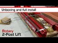 Rotary Lift Installation: Complete unboxing and full Install