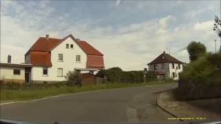 Ortsdurchfahrt im badischen Odenwald/HD: Oberflockenbach (West rein, Ost raus)