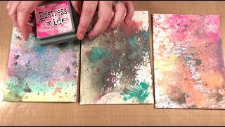 Distress Oxide Inks with Crafter's Workshop Templates