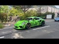 supercars arriving at porsche festival mollis 918 cgt ruf slantnose rwb gt3rs gt2rs mr gt4rs