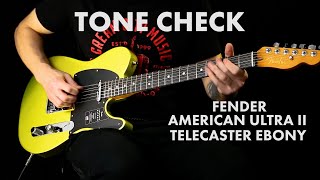 TONE CHECK: Fender American Ultra II Telecaster Ebony Demo | Cream City Music