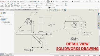 SolidWorks Drawing Create Detail View