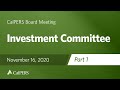 Investment Committee - Part 1 | November 16, 2020