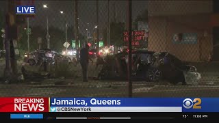 NYPD: 2 Dead, 4 Injured After Car Crash In Queens