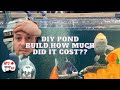 DIY sleeper koi pond build,how much did it cost? (So far) 💰💰💰