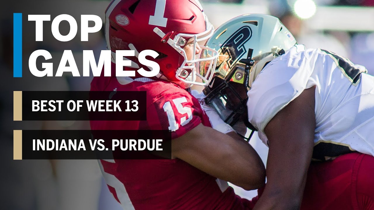 Top Games Of 2018: Week 13 | Purdue Boilermakers Vs. Indiana Hoosiers ...