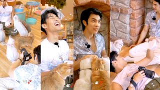 MileApo with Cats🐱Looking So Cute😍❤ #mileapo #aponnattawin #milephakphum #kinnporschetheseries #cat