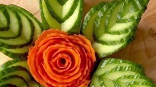Cucumber Carving|#carving| #shortvideo