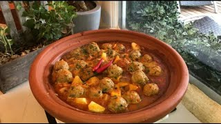 Tajine de Kefta aux pommes de terre (طاجين الكفتة والبطاطس)