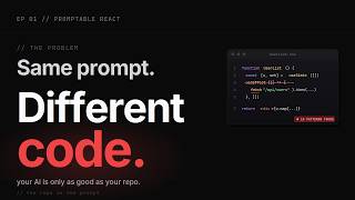 Same prompt. Different code. (Why your AI breaks at scale.)