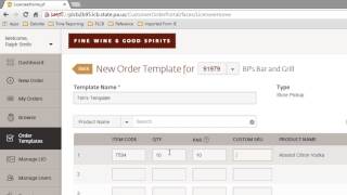 PLCB LOOP - Order Template