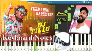 DJ Tillu Full Song Keyboard Notes (piano cover) | Ram Miriyala | Siddhu
