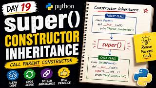 Python super() Explained | Constructor Inheritance in OOPS