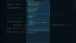Creating a Mesmerizing Sine Wave Animation with Turtle in Python #coding #python #programming