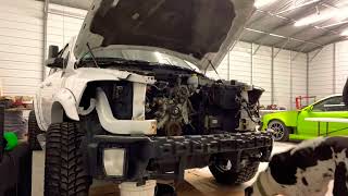 2014 DODGE RAM 1500 ENGINE REMOVAL