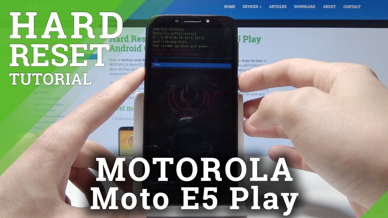 How To Perform Hard Reset On Motorola Moto E5 Play - Factory Reset ...