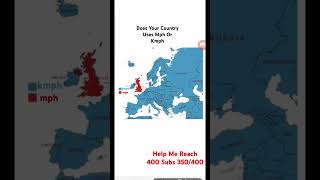Does Your Country Uses Mph Or Kmph Europe Mapping Map Mapchart