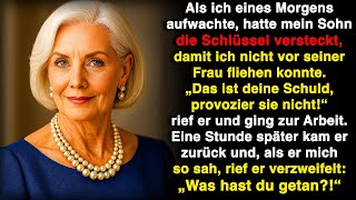 Mein Sohn versteckte die Schlüssel, damit ich nicht vor seiner Frau fliehen konnte.