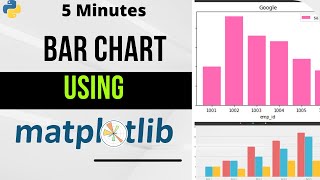 Bar Chart using Matplotlib | Python Tutorials| in 5 Minutes | 2022