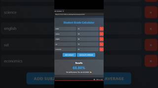 Watch Me Build a Grade Calculator Live 🎬 #webdev #tutorial #shorts