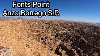 Visiting Fonts Point In Anza Borrego State Park California (Short Off Road Trail) #TroutRunner