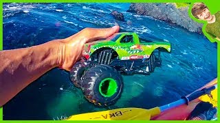 Monster Trucks Lost and Found at Sea Flashback!