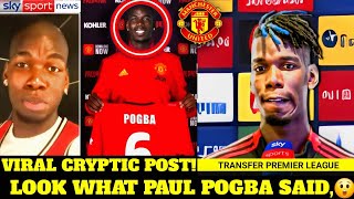 URGENT NEWS 🚨SHOCKING STATEMENT VIRAL🔥 POGBA Cryptic post to hint at a potential return to Man UTD✅️