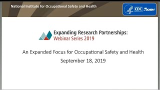 An Expanded Focus for Occupational Safety and Health