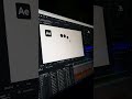 shape‑to‑text logo reveal with satisfying bounce | After Effects logo animation #logoanimation