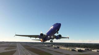 Flight Simulator PMDG 737 Southwest Ft. Lauderdale FLL - Nashville BNA Takeoff SWA4369